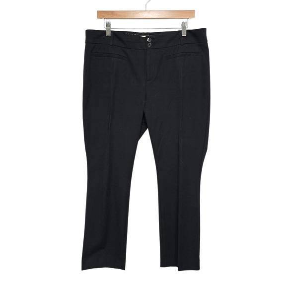 Anthropologie Pants - Anthropologie The Essential Slim Black Trousers Pants Women's Size 14